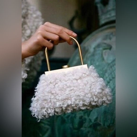 Cult Gaia Mini Estelle Lamb Clutch - Picture 1 of 12